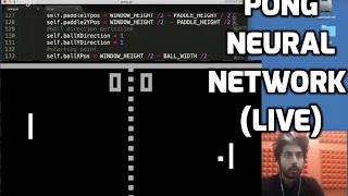 Pong Neural Network LIVE [upl. by Ricard]