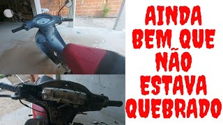 Moto Honda Biz 100 Com O Guidão Balançando [upl. by Nathanil]