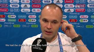 Andres INIESTA Spain  Post Match Interview  MATCH 51 [upl. by Toffic]