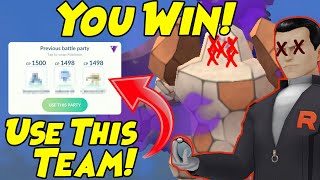 How to Beat Giovanni Shadow REGIROCK with Rock Throw in Pokemon GO [upl. by Erual]