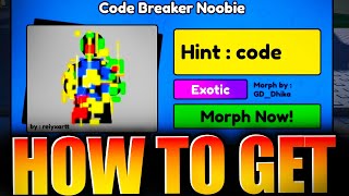 How to get CODE BREAKER Noobie in FIND THE NOOBIES MORPHS  CODE  Roblox [upl. by Cherri530]