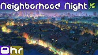 Relaxing Neighborhood Ambience Sounds  Suburb Night Ambience Sounds [upl. by Neral]