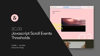 3C03 — JavaScript Scroll Events — Thresholds [upl. by Annet]