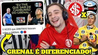 JONNY REAGE 5 VEZES que ÁRBITROS falaram sobre o GRENAL 🔵🔴 [upl. by Anniala772]