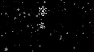 cartoon snowflakes falling big  free HD overlay footage [upl. by Thetes]