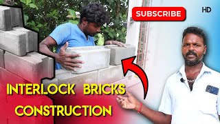 interlock bricks construction  interlock bricks building  interlocking construction [upl. by Hukill369]