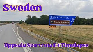 Driving in Sweden Uppsala Storvreta E4 Timelapse [upl. by Augusta250]