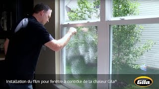 Installation du film pour fenêtre à contrôle de la chaleur Base adhesive [upl. by Enajaras]