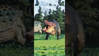 🦖Accurate TREX vs INDOMINUS REX Epic Dinosaur Battle JWE2 jurassicworldevolution2 jurassicworld [upl. by Einahc]