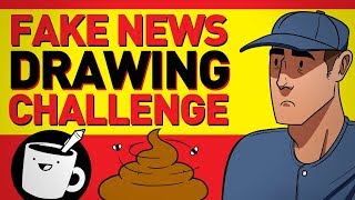 Artists Draw Fake News Headlines [upl. by Ailati]