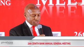 Highlights of 26th Zenith Bank AGM [upl. by Pudendas]