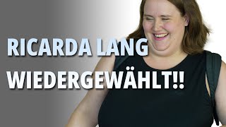 TOLLE LEISTUNG Ricarda Lang OHNE GEGENKANDIDAT wiedergewählt [upl. by Airpac]