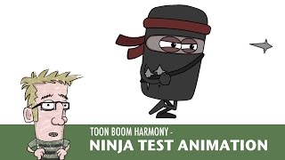 Toom Boom Harmony Test Animation Ninja Run [upl. by Ytissahc]