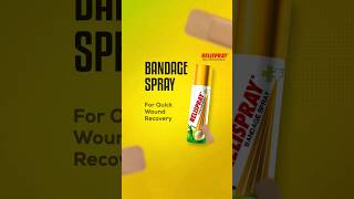 Relispray Bandage Spray  Instant Wound Care 🩹 sportsrehab football cricket revivewithrelispray [upl. by Aicilec775]