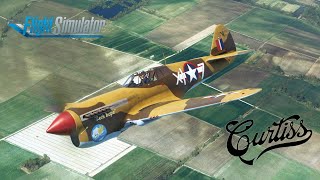 iniBuilds P40F Warhawk  First aerobatic display  Microsoft Flight Simulator [upl. by Anatsirhc]