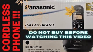 Panasonic KX TG3611SX Cordless Landline Phone Review and Unboxing in Hindi 2021  Landline Phone [upl. by Thesda]