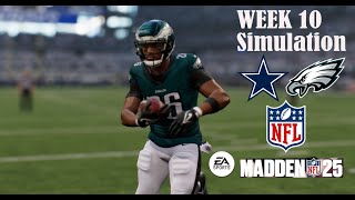 Madden NFL 25 Simulation Cowboys vs Eagles in 4K [upl. by Sualakcin644]