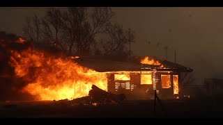 02272024 Canadian TX  5th largest fire in TX history claims multiple homes [upl. by Riatsala]