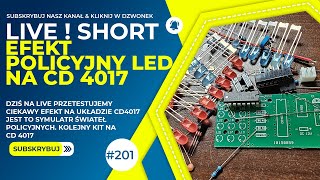 201  Efekt Policyjny LED na CD 4017 [upl. by Asinet]