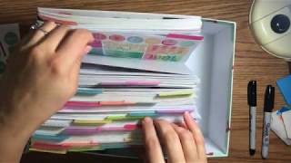 Happy Planner Sticker Storage  Organize With Me [upl. by Ellenohs]