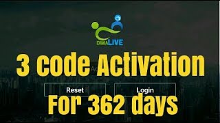 New 3 codes activation Dima live For 362 days 2018 [upl. by Borchert246]