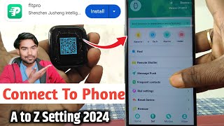 fit pro watch connect kaise karen  fitpro app se watch kaise connect karefitpro watch connect 2024 [upl. by Immat]