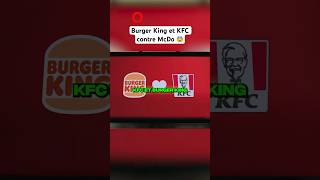 BURGER KING ET KFC CONTRE MCDONALD’S  😨 On teste  shorts burgerking kfc mcdonalds tiktok [upl. by Llenwad393]