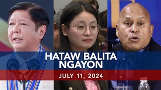 UNTV Hataw Balita Ngayon  July 11 2024 [upl. by Eissim11]