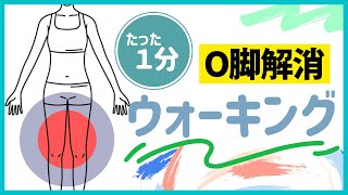 【たった１分】O脚解消ウォーキング [upl. by Abdul]