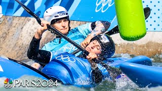 Kayak Cross Carnage The newest Olympic sport goes CRAZY  Paris Olympics  NBC Sports [upl. by Kirrad27]