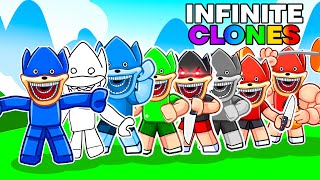 Roblox INFINITE SHIN SONIC CLONES With MY CRAZY FAN GIRLS [upl. by Letnahc]