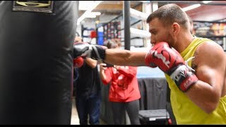 Vasyl Lomachenko bonecrushing heavy bag smash with ease for Jose Sniper Pedraza [upl. by Edmanda]