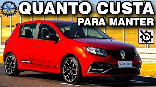 SANDERO RS 2016 20 16v flex manual  QUANTO CUSTA para manter [upl. by Orhtej958]