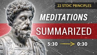 My Summary of The Meditations of Marcus Aurelius  22 Stoic Principles [upl. by Tien]