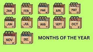 MONTHS OF THE YEAR  MONTHS NAME  MONTHS NAME IN ENGLISH  MONTHS  JANUARY TO DECEMBER Tiny Dudes [upl. by Cantu]