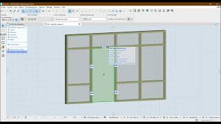 Bibliothèque BIM de TECHNAL ArchiCAD  Configuration de la porte du murrideau [upl. by Sille]