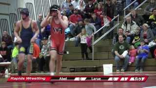 Wisconsin Rapids Wrestling Cody Abel vs Wausau West Jordan Larue [upl. by Airtap]