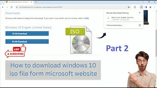 How to download Windows 10 Original ISO file from Microsoft in hindi part 2  windows viralvideo [upl. by Franklin275]