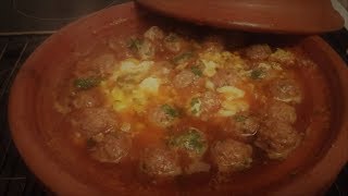 Tajine de kefta aux oeufsطاجين اللحم المفروم الكفتة بالبيض [upl. by Anaul]