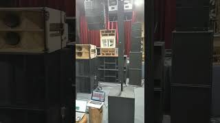 TPA Active Column Speaker 4pcs F38JK and 2pcs F15SUBSP tpaaudio columnspeaker proaudio audio [upl. by Wilmar]