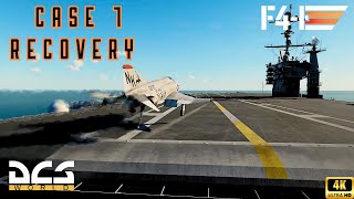 Breathtaking Carrier Approach Mastering the F4 Phantom in DCS  4K UltraHigh Definition [upl. by Lauralee]