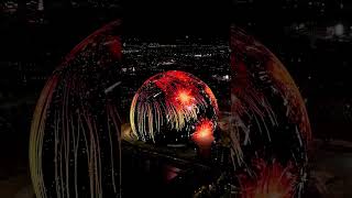 AMAZING MSG Sphere Las Vegas lights up [upl. by Elmer]