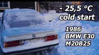 1986 Bmw E30 325IX cold start 255 Norway [upl. by Ryon512]