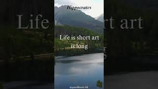 shorts Quotes by Hippocrates motivation enlightenmentphilosopher quotes [upl. by Alcott]