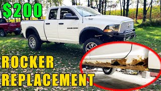 CHEAPEST amp EASIEST Rocker Panel Replacement  DIY Under 200 Materials [upl. by Tsan]