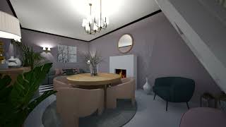 Salon na Poddaszu dom project art home design roomdecoration wnętrza dom office dom [upl. by Eelrebmik]