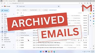 Access Archived Emails in Gmail  Where to Find Archived Messages in Gmail [upl. by Uolyram]