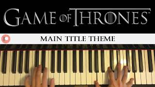 Game Of Thrones  Main Theme Piano Cover  Patreon Dedication 255 [upl. by Aicilak161]