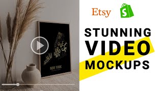 Increase Sales  Create Videos for your Printable Wall Art Business  Frame Video Mockup Template [upl. by Vola]