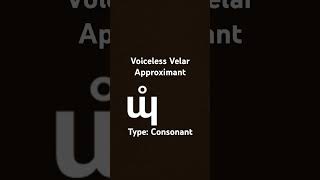 ɰ̊  Voiceless Velar Approximant Consonant [upl. by Notreve]